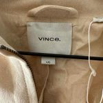 Vince ‎ Linen Blend Bomber Jacket Large Birch Beige NEW Chore Jacket Minimalist Photo 5