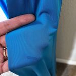 Halston Heritage Lauren Halter Jersey Gown Cerulean Blue Maxi Dress Womens 12 Photo 5