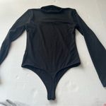 EXPRESS body contour long sleeve high neck bodysuit cutout size small black Photo 1
