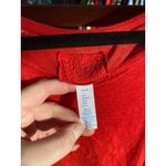 Sigrid Olsen  Linen Knit Red Tunic Top XL Scandigirl Earthy Holiday Boho Lounge Photo 1