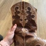 J.B. Dillon Square Toe Leather Western Cowgirl Boots Women’s Size 11B Brown Photo 12