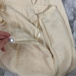 Valerie Stevens  Silk Linen Blend Lightweight Pants  Pale Yellow Petite Small Photo 3