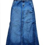 Ralph Lauren VTG Y2K  Polo Bias Skirt Denim Blue Jean A Line Long Maxi Size 2 Photo 0