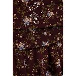 Veronica Beard NWT Merlot Multi Floral Print Taras Silk Ruched Mini Skirt Size 4 Photo 4