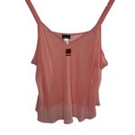 Avenue  Blouse 30/32 Sheer Peach Thin Straps New Photo 4