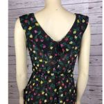American Vintage Vintage Y2K Floral black Sheer Sleeveless Dress with red & yellow tulips size 8 Photo 9