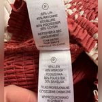 House of Harlow NWOT Red & White Smocked Cropped Beaded Tassel Bandeaux - Large Photo 7