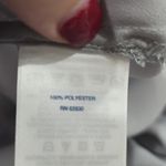 Lands' End  Womens Blouse Plus Size 22W Gray Chiffon Button LS Lightweight Preppy Photo 3