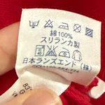 Lands' End  Red Cotton Polo Shirt Dress White Trim Preppy Tomato Girl Photo 6