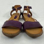 Miz Mooz  New York City Purple Leather Ankle T-Strap Gladiator‎ Sandals 40 US 9.5 Photo 1