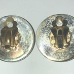 Vintage Round Dome Funky Retro Boho Clip On Earrings Photo 3