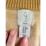 Joie  Womens M Oversized Butter Yellow Gingham Cardigan Preppy Academia Grandpa Photo 4