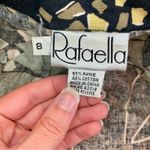 Rafaella Vintage Oversized Black Green Floral Ramie Blazer Womens 8 Photo 13