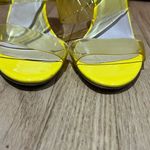 CityClassified Yellow Transparent Heels Women’s Size 6.5 Dressy Shoes Photo 2