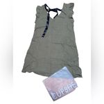 Cupshe  Green Swim Coverup with Black Bow Tie Photo 1