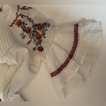 Free People  Pavlo embroidered Ivory Babydoll Tunic Dress SZ Med Photo 4