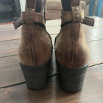 UGG  Emalie Brown Leather Ankle Booties with Wedge Heel- Waterproof Photo 5