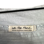 Free People We The Free by  Baby Blue Asymmetrical Cotton Long Sleeve Top M Photo 4