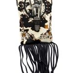 Crown Buckle Cow Print Floral Western Fringe Crossbody Bag Multiple Photo 0