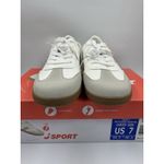 New J Sport Cecily Women’s Sneaker Suede White/Grey Low Top Shoes Size 7 US White Photo 1
