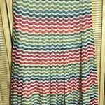 Nic+Zoe Heavy Wavy Striped Double Layered Maxi Skirt Linen Cotton XS Photo 2