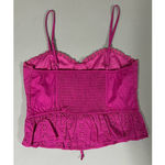 Pink Magenta Floral Eyelet Lace Photo 3