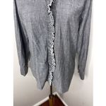 Isabel Marant  Etoile Ruffle Trimmed Lawendy Blouse‎ in Grey Sz 42 Photo 7
