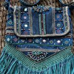 Antik Kraft  bohemian fringe turquoise crossbody Photo 10