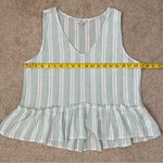 Rails ‎ Mira Ruffle Tank Top Juniper Stripe XS Photo 6