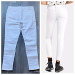 Levi's Levi’s 711 Skinny Jeans White Distressed Ripped Streetwear 27 Waist Photo 5
