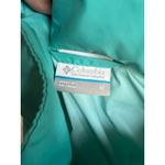 Columbia Womens Jacket Sz M Teal Windbreaker Rain Jacket Hooded Lightweight Photo 10