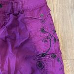 DKNY  Active Women's Capri Pink/Purple Pants Size 9 100% Cotton Vintage Photo 2