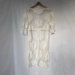 POL bohemian White Floral Lace Kimono Cover-Up, off white One Size Photo 1