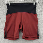 Lululemon Train Times Shorts High Rise 6" Maroon Black Athletic Biker Women's 6 Photo 0
