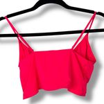 SKIMS  NWOT Neon Pink Micro Cording V-Crop Soft Stretchy Bralette Bra Small Photo 4