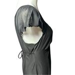 Bisou Bisou  Intimates Black v - Neck Top with Sheer Details Sz Large Photo 8