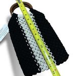 NWT Curateur x Laude The Label Black Cream Boho Gabby Crochet Bag Photo 3