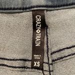 Crazy Train  Wild N Blue Patterned Jean Shorts Photo 3