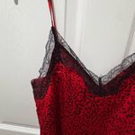 Elegant Red Lace Trim Tank Top Size XS Photo 1