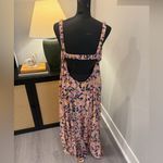 Moon River NWT Pink & Yellow Floral Boho Chic Maxi Dress Size Large Photo 3