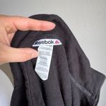 Reebok Black Cropped Boxy Quarter Zip Sweatshirt Womens L Athletic Athleisure Photo 3