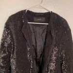 VERO MODA Starlight Jacket Black Sequin Teddy Bomber Photo 2