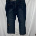 NWT WO SIZE 24 Petite DG2 by Diane Gilman Embroidered Denim Jeans Blue Photo 9