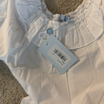 Hill House NWT  HOME The Lena Top in White Cotton Photo 5