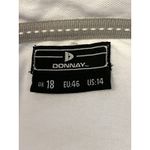 Donnay Polo Shirt Womens US 14 UK 18 EU 46 White Short Sleeve Golf Tennis Top Photo 4