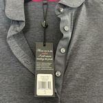 Greyson Women's Scarlet Polo Shirt Dark Grey Heather NWT! Gray Photo 2