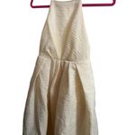 ASOS NWT  Designs Halter Neck Low Back Wedding Dress Sz 4 Apricot Clementine Photo 4