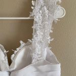 Mingda White Lace Floral Off The Shoulder Wedding Dress Size 6 Photo 11