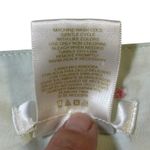 Lightweight Floral Print Button Front Nightgown with Lace Trim Size L Green Photo 6