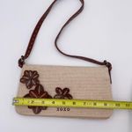 XOXO Vintage Y2K Mini Bag Purse Cotton Jute Fabric Flower Applique Retro 2000s Photo 8